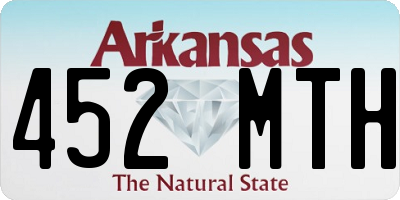 AR license plate 452MTH