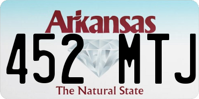 AR license plate 452MTJ