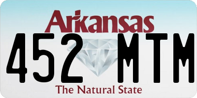 AR license plate 452MTM