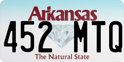 AR license plate 452MTQ