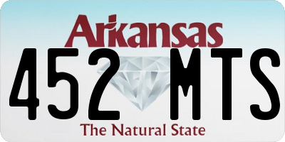 AR license plate 452MTS