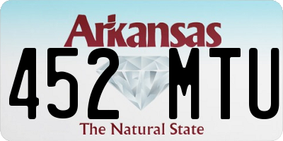 AR license plate 452MTU