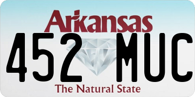 AR license plate 452MUC