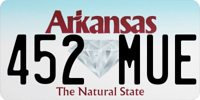 AR license plate 452MUE