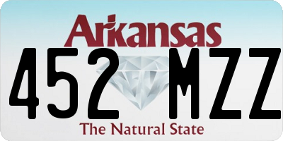 AR license plate 452MZZ