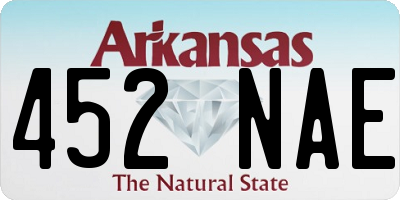 AR license plate 452NAE