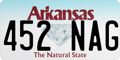 AR license plate 452NAG