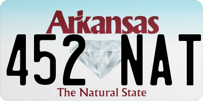 AR license plate 452NAT