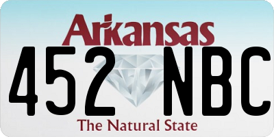 AR license plate 452NBC