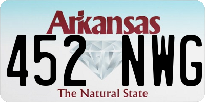 AR license plate 452NWG
