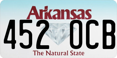 AR license plate 452OCB