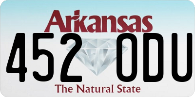AR license plate 452ODU