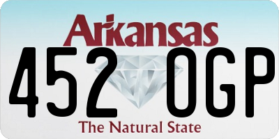 AR license plate 452OGP