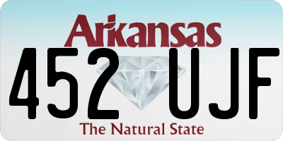 AR license plate 452UJF