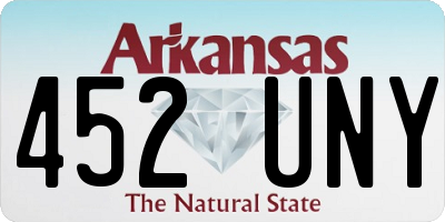 AR license plate 452UNY