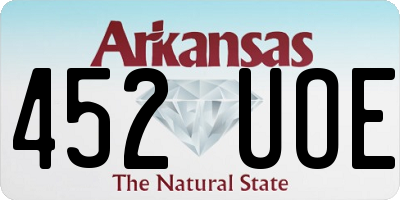 AR license plate 452UOE