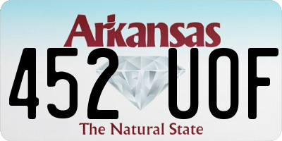 AR license plate 452UOF