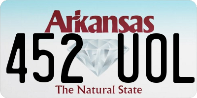 AR license plate 452UOL