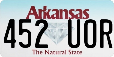AR license plate 452UOR