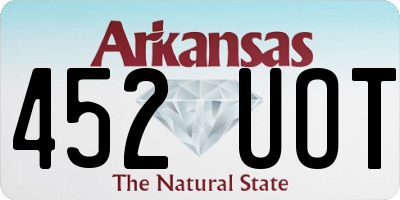 AR license plate 452UOT