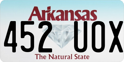 AR license plate 452UOX