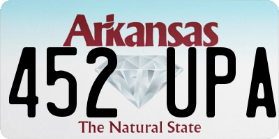 AR license plate 452UPA