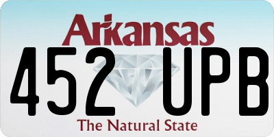 AR license plate 452UPB
