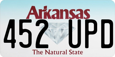 AR license plate 452UPD