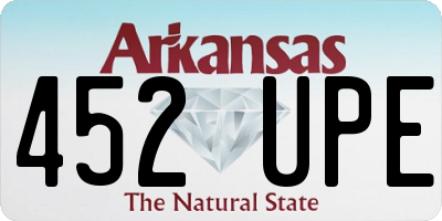 AR license plate 452UPE