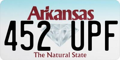 AR license plate 452UPF