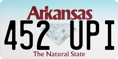 AR license plate 452UPI