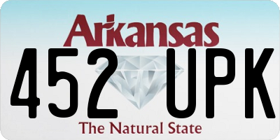 AR license plate 452UPK