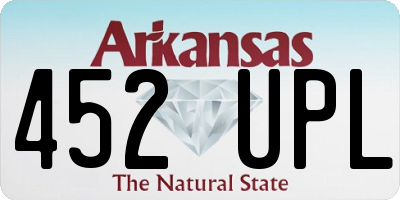 AR license plate 452UPL