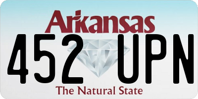 AR license plate 452UPN