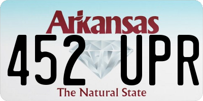 AR license plate 452UPR