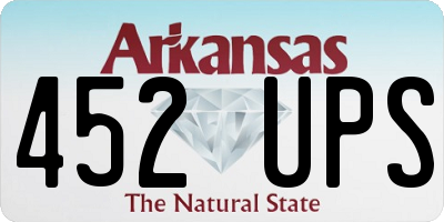 AR license plate 452UPS
