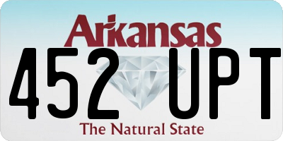 AR license plate 452UPT