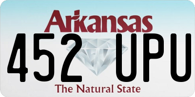 AR license plate 452UPU