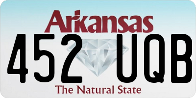 AR license plate 452UQB