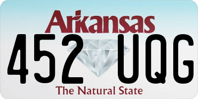 AR license plate 452UQG