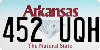 AR license plate 452UQH