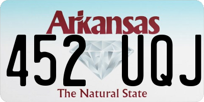 AR license plate 452UQJ