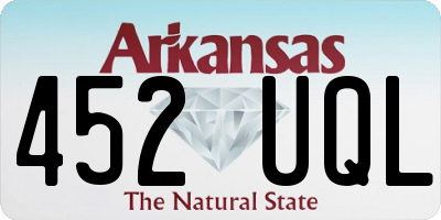 AR license plate 452UQL