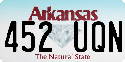 AR license plate 452UQN