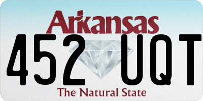 AR license plate 452UQT