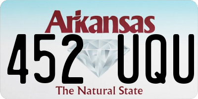 AR license plate 452UQU