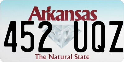 AR license plate 452UQZ