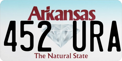 AR license plate 452URA
