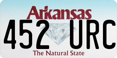 AR license plate 452URC