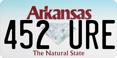 AR license plate 452URE